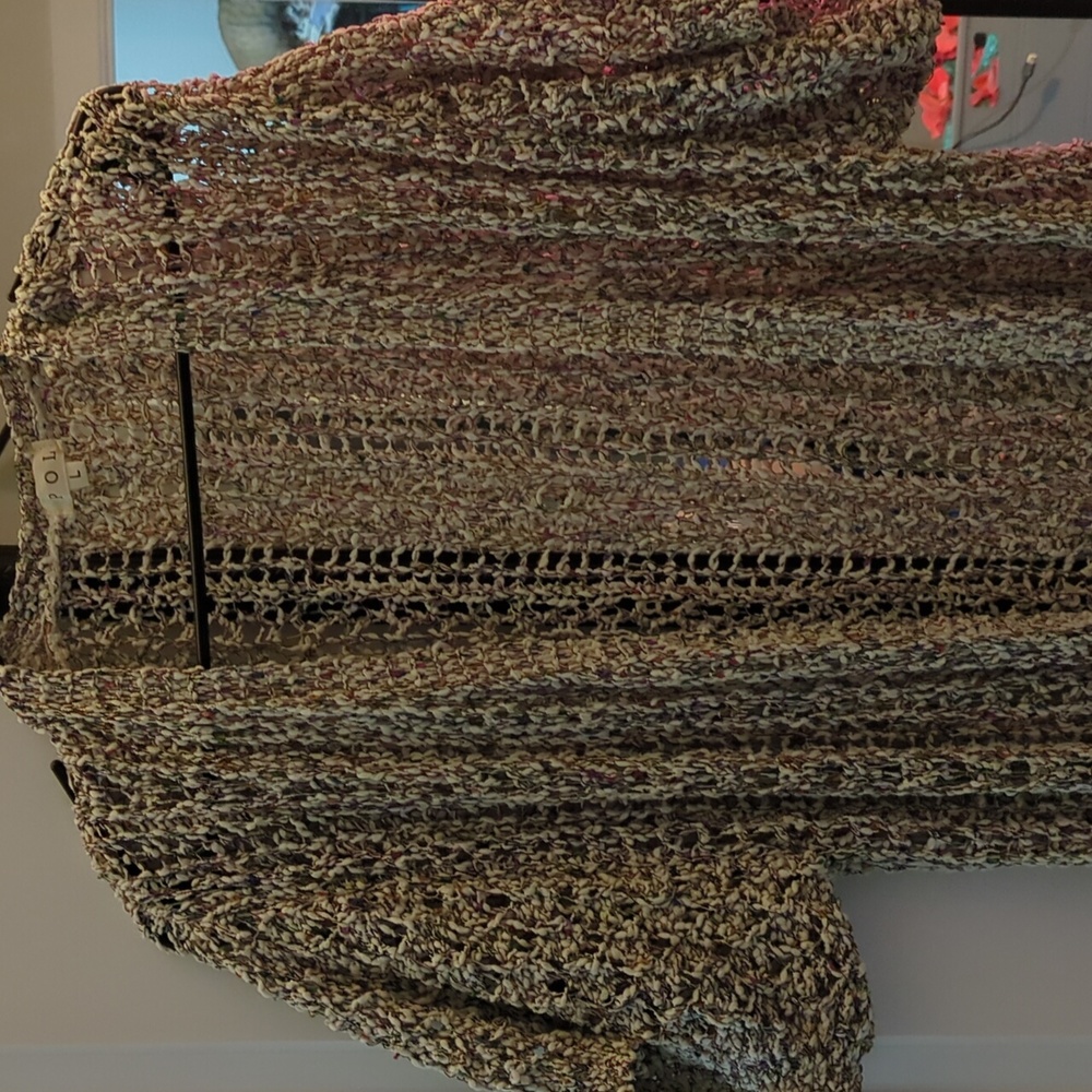 Pol ribbon yarn cardigan